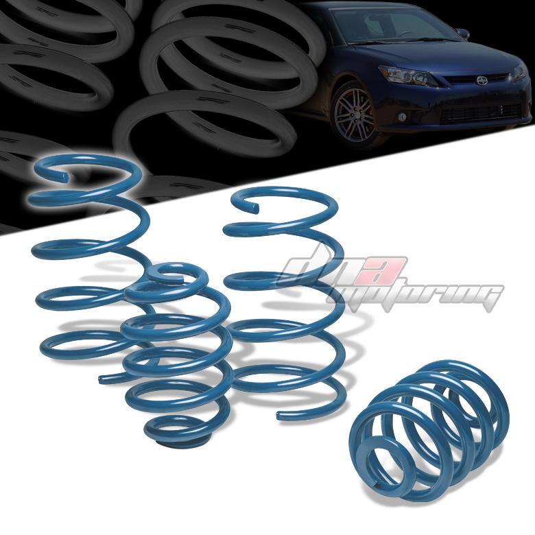 03-07 saturn ion blue 1.75" drop racing suspension lowering springs f295/r255lb