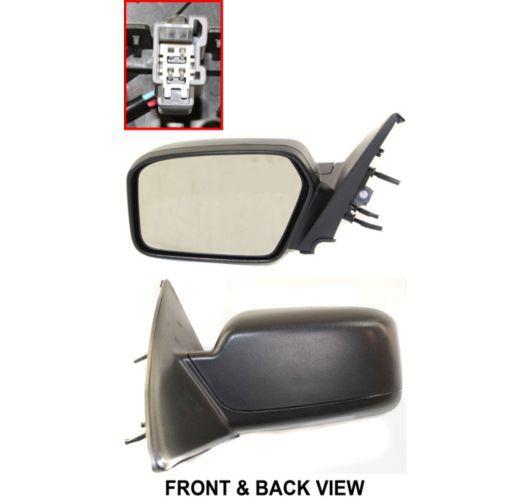 New black power non-heated replacement side view mirror lh / for fusion & milan