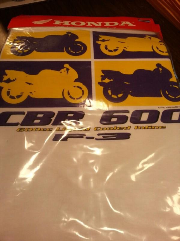 Vintage factory honda cbr cbr600f3 f3 cbr600 shirt t-shirt large 1996 rare