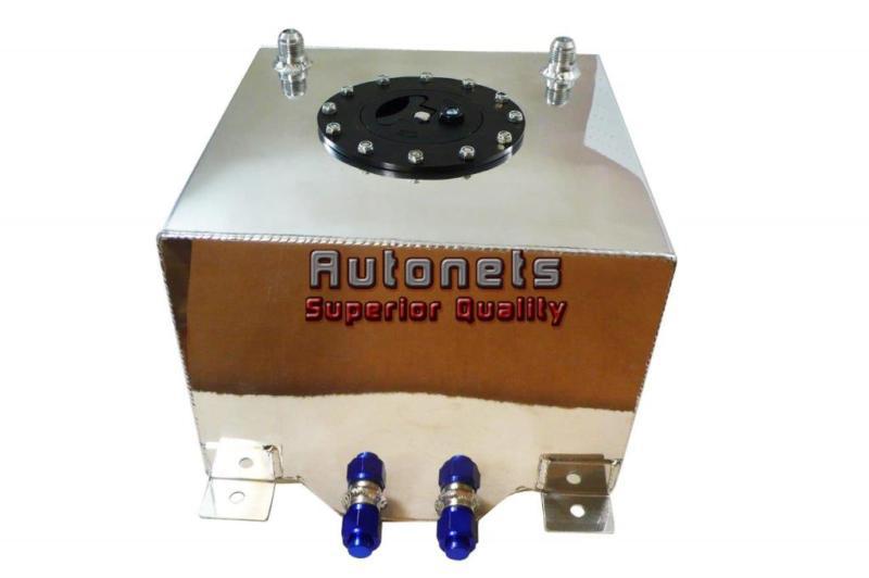 Universal fabricated polished aluminium rectangle fuel cell tank 2.6 gallon