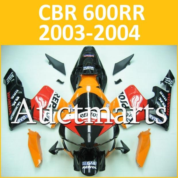 Fit honda 03 04 cbr600rr cbr 600 rr 2003 2004 fairing kit abs plastics a36 b02