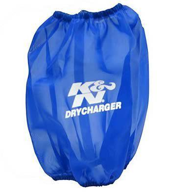 K&n rf-1041dl air filter wrap drycharger polyester blue conical ea