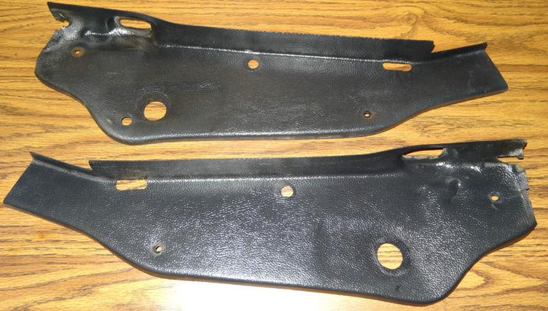 Jeep grand wagoneer tailgate rear quarter trim plastics pair black 1986-1991