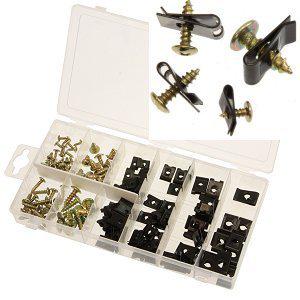 170 pc car door panel clip set screw assortment set interior trim metal auto kit