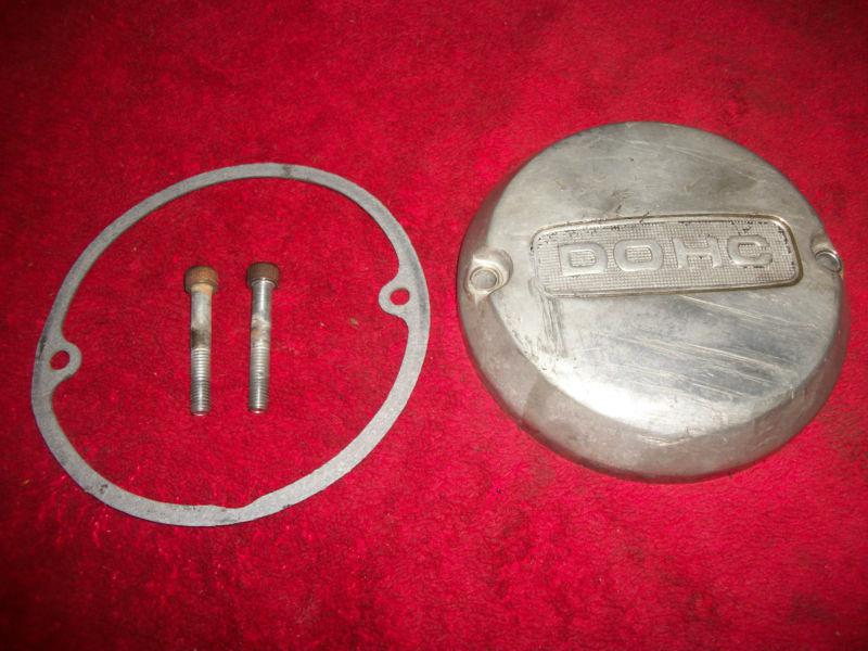 Drag bike kz z1 vintage dohc ignition cover + hardware 73-80 kawasaki 900/1000