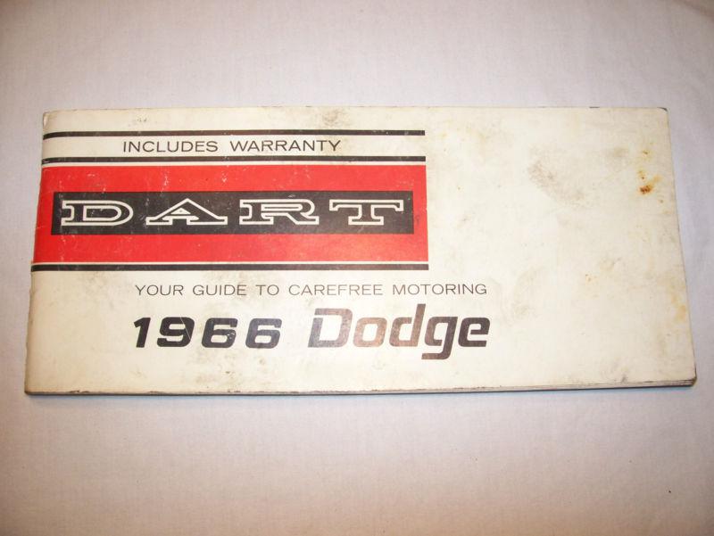 1966 dodge dart owners manual