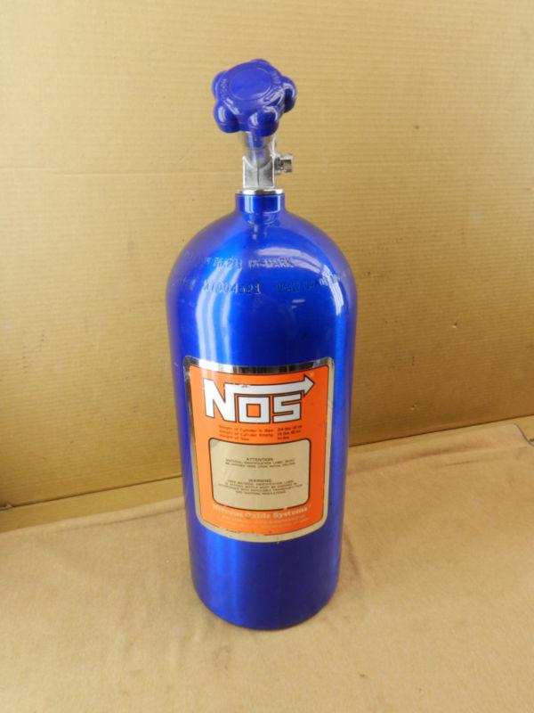 Nos nitrous oxide bottle10lbs hi flo valve drag bracket racing nhra ihra