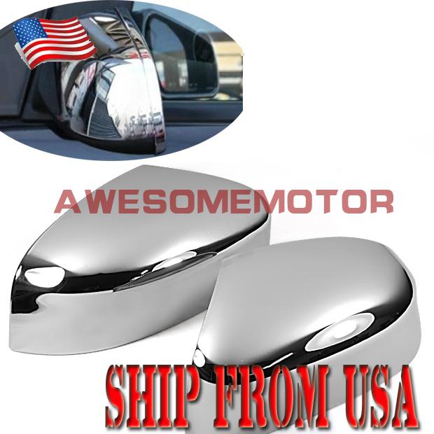 Us triple chrome side door rear view mirror cover hot for 2012 ford focus 2 pcs