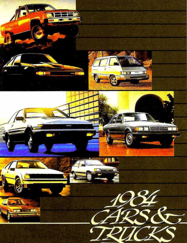 1984 toyota brochure -celica-supra-tercel-corolla-camry-pickup-van-land cruiser