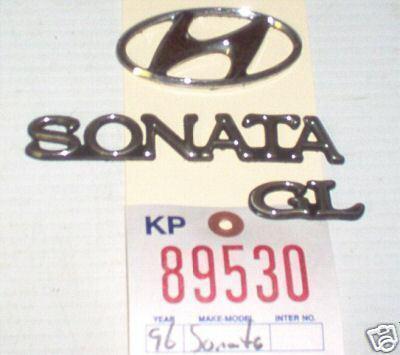 Hyundai 96 sonata emblems badges gl h 1996