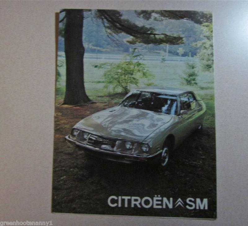 1972 citroen sm brochure  