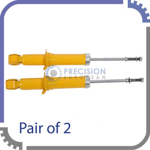 (2) new yellow sport rear shocks - toyota corolla - non adjustable struts pair