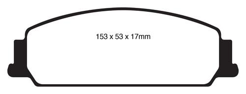 Ebc brakes dp31833c ebc redstuff ceramic low dust brake pads 08-09 g8