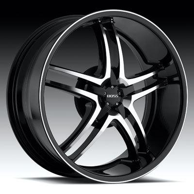 20" boss 340 superfinish black charger magnum malibu aztec regal wheels rims