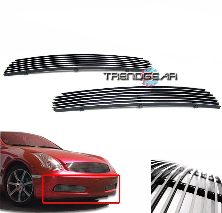 03-07 infiniti g35 coupe front bumper lower billet grille grill insert 04 05 06