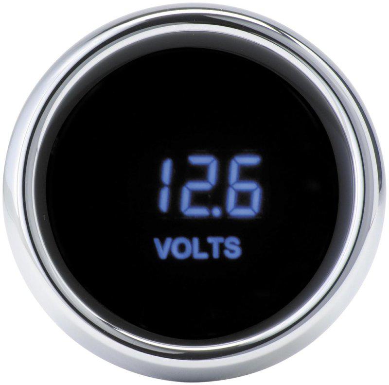 Dakota digital mcl-3000 series voltmeter chrome blue for h-d flh flt 1996-2014