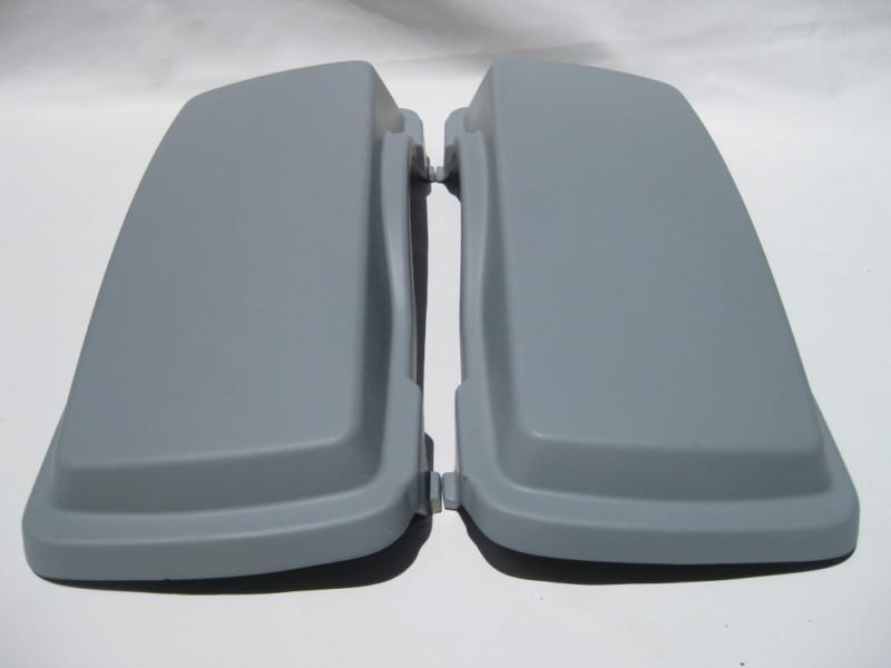 Pair bagger saddlebag lids harley touring fl fits stock & stretched extended