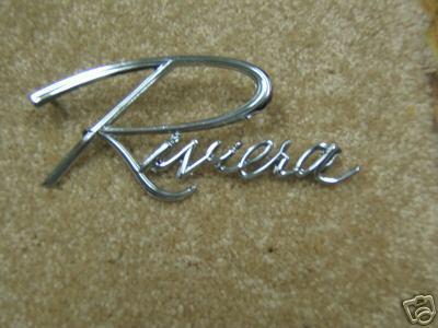 1966 1967 riviera trunk emblem new 66 67