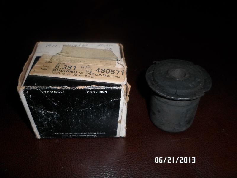 Nos gm 1970 72 pontiac tempest grand prix control arm bushing 480571