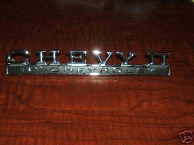 1968 chevy nova ii trunk emblem new 68