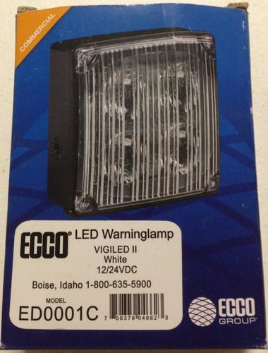 One ecco vigiled ii clear led flasher, surface mount or bracket mount emergency