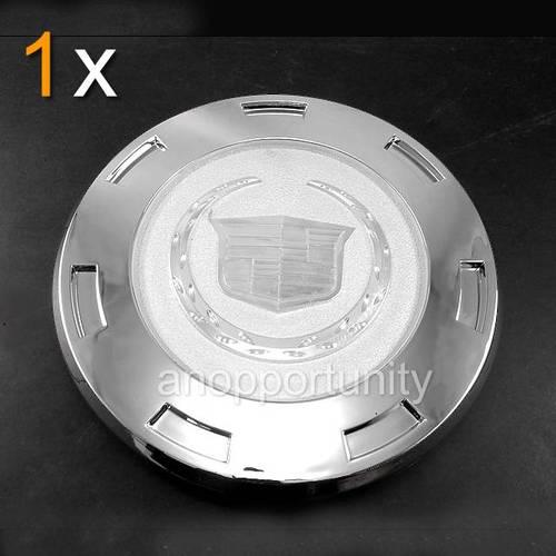 1x gm 2007-2012 cadillac escalade chrome crest 22" wheel center hub caps replace