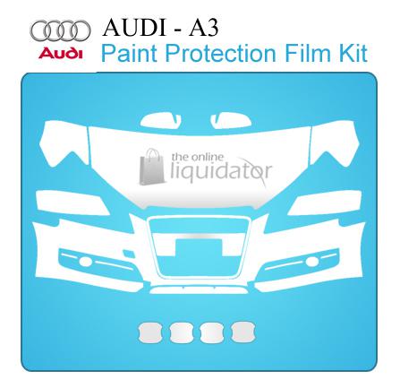 Paint protection film kit precut deluxe clear bra - audi a3 base 2007
