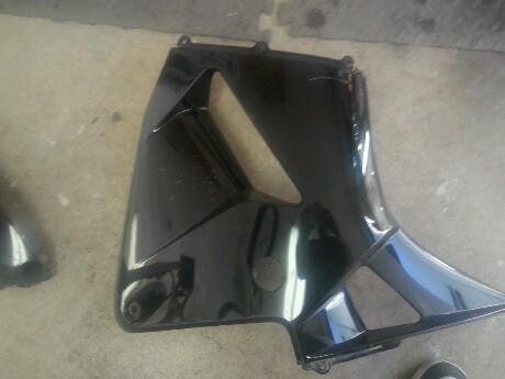 2005 2006 honda cbr 600rr lowers mid plastics fairing trim 