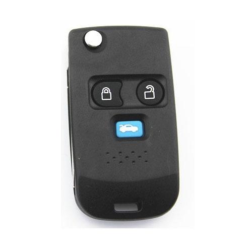 New uncut flip folding 3 buttons fob remote key fob case shell for ford &mazda 