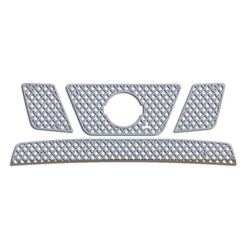 Nissan frontier 09-11 diamond mesh polished stainless aftermarket grille insert