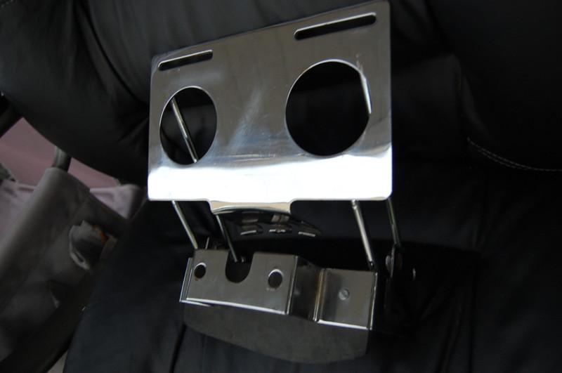 Harley davidson chrome license plate bracket large 9.5" x 8.5" new heavy duty