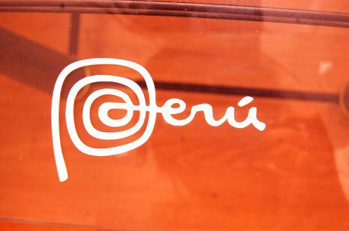 Peru decals peruvian sticker logo rare you get 4.  perfect size in white