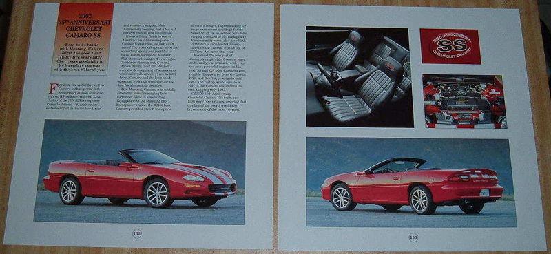 2002 camaro ss 35th anniversary convertible article - must see !! huge pages !!