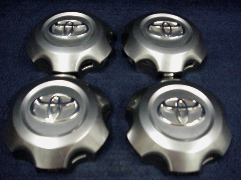 Toyota 4 runner 06-09 platinum center caps - set 4 - fits the 6 spoke 18" wheel