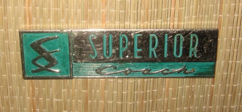 Vintage 59 60 61 62 cadillac hearse oem *superior coach* emblem trim moulding 