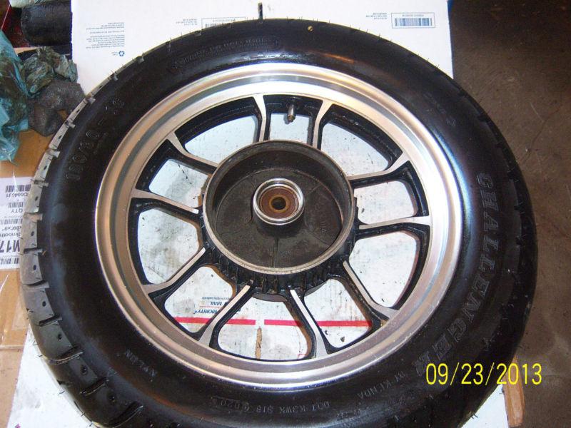 1985 84 honda magna v30 vf500c 500 vf500 rear tire & rim