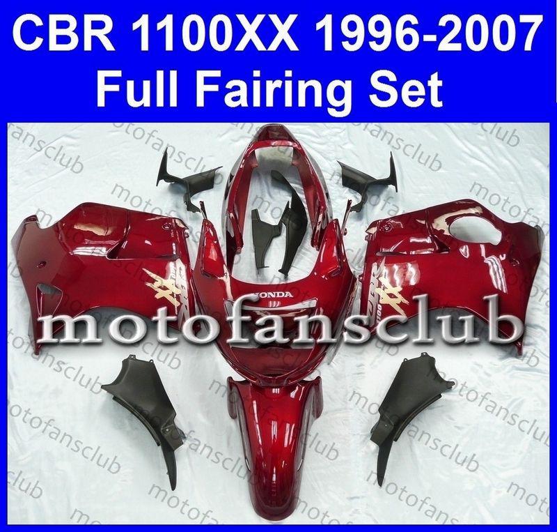 Fit honda cbr1100xx 1100xx super blackbird 1996-2007 96 07 fairing kit #04 b