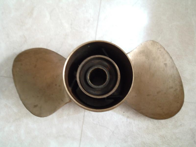 Brass boat motor propeller prop mercury quick silver ? 48-29658-17 