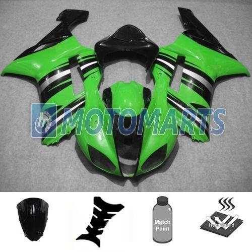 5 in 1 bundle for kawasaki ninja zx6r 07 08 body kit fairing & windscreen ae