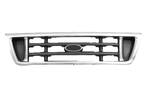 Replace fo1200428pp - 2003 ford e-series grille brand new van grill oe style