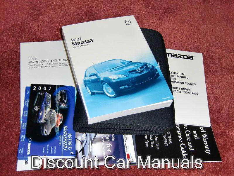 ★★ 2007 mazda 3 owners manual portfolio 07!! ★★