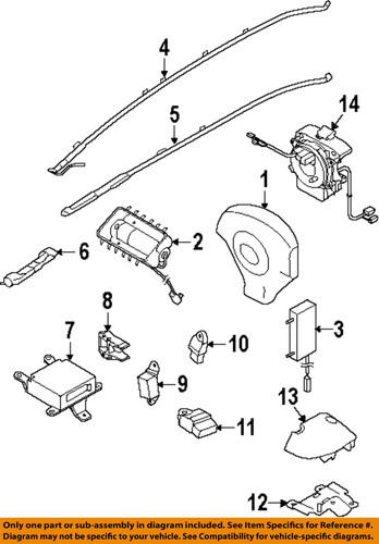 Subaru oem 98235ag09a air bag-impact sensor