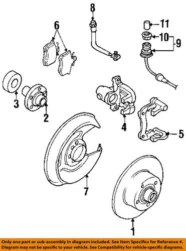 Volkswagen oem 8d0615601a disc brake rotor/rear brake rotor/disc