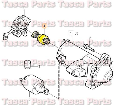 Brand new oem starter pinion 1998-2009 volvo c70 s60 s70 v70 v70xc s80 #9442499