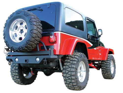 Rampage 76610 rear recovery bumper 87-06 tj wrangler