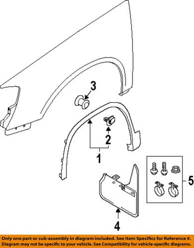 Volkswagen oem 5n0854731a9b9 fender-wheel opening molding