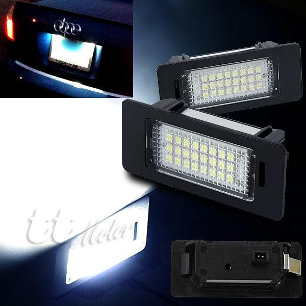 Best 2 audi led license plate light a4 a5 s4 s5 b8 q5 tt tts