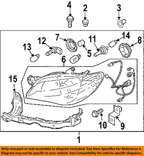 Subaru oem 84001fe690 combination lamps-front-combo lamp assembly