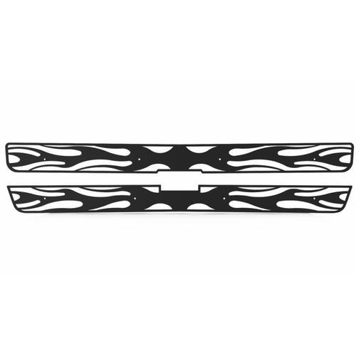 Chevy suburban 00-06 horizontal flame black powdercoat grill insert trim cover