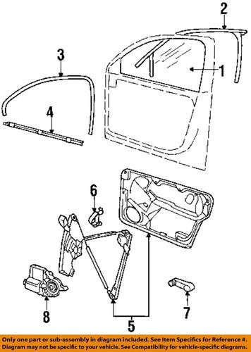 Volkswagen oem 1j2959802c 95x power window motor